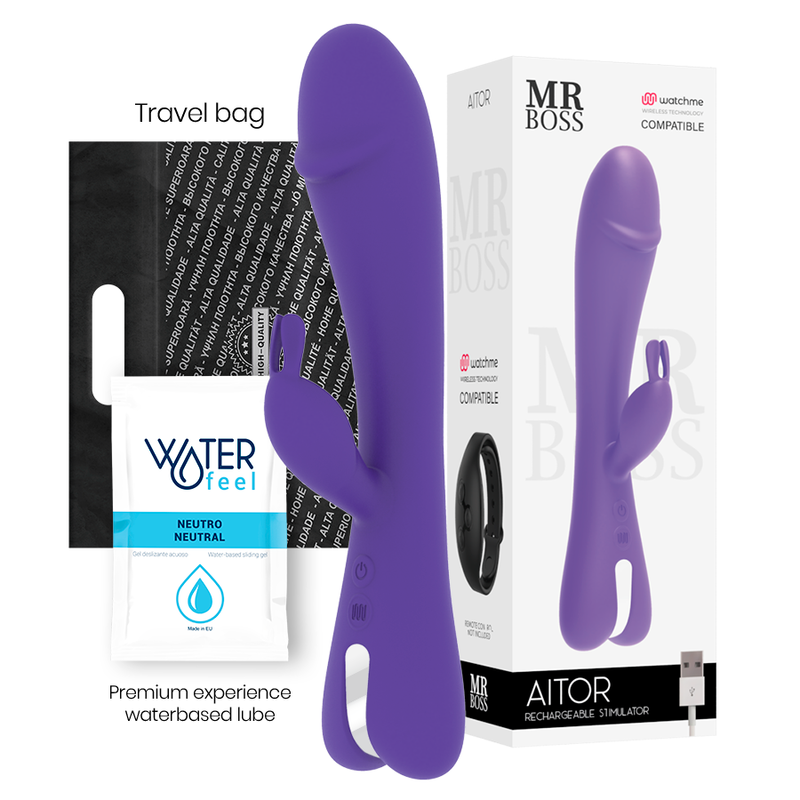 MR. BOSS – AITOR vibromasseur lapin compatible WATCHME