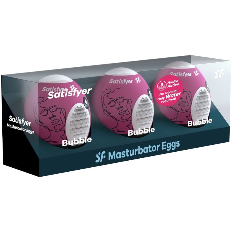 SATISFYER - 3 oeufs masturbateurs BUBBLE