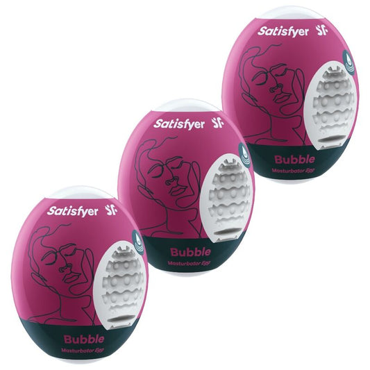 SATISFYER - 3 oeufs masturbateurs BUBBLE