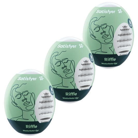 SATISFYER - 3 oeufs masturbateurs RIFFLE