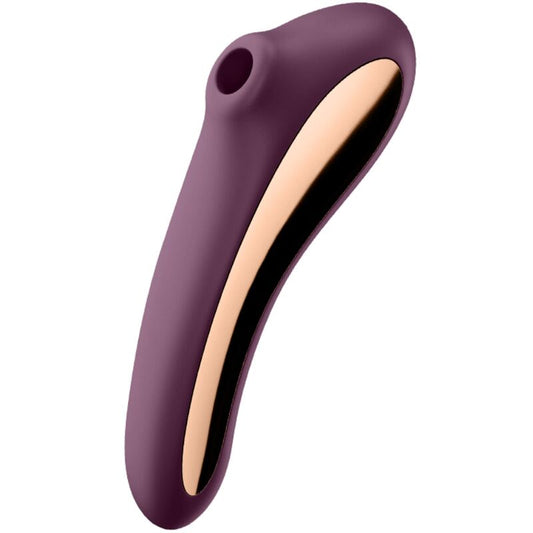 SATISFYER - vibromasseur double KISS par air pulsé violet