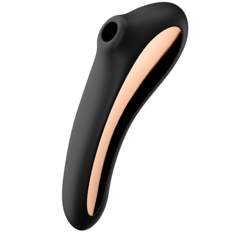 SATISFYER - vibromasseur double KISS par air pulsé noir