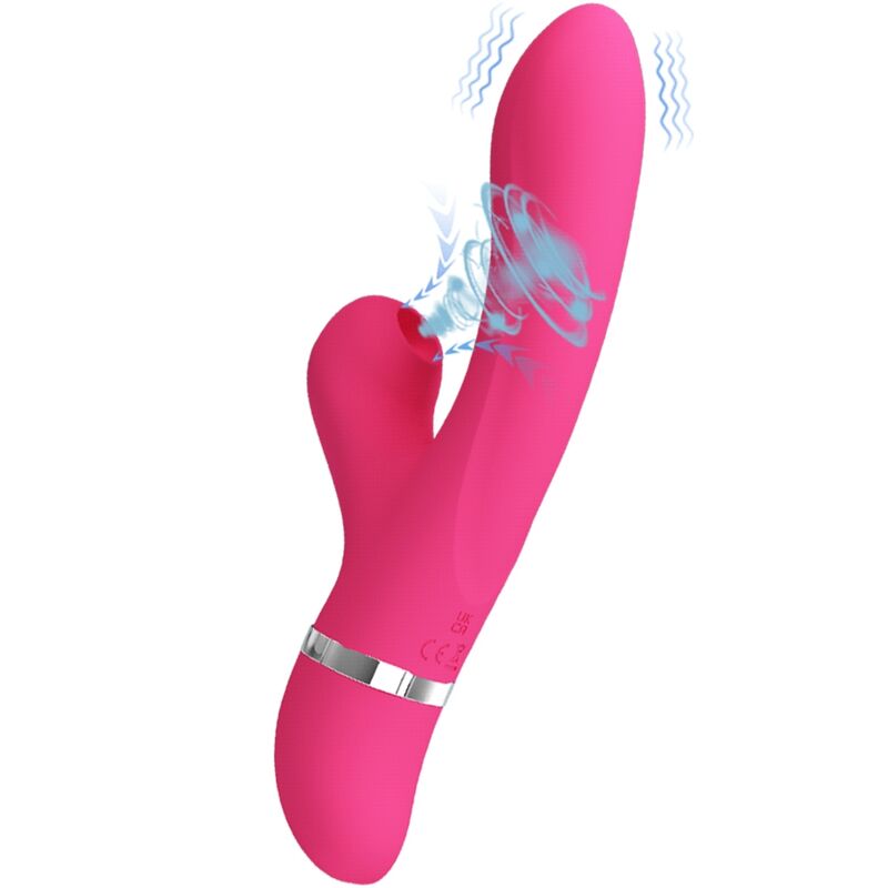 PRETTY LOVE - vibromasseur et ventouse WILLOW lapin