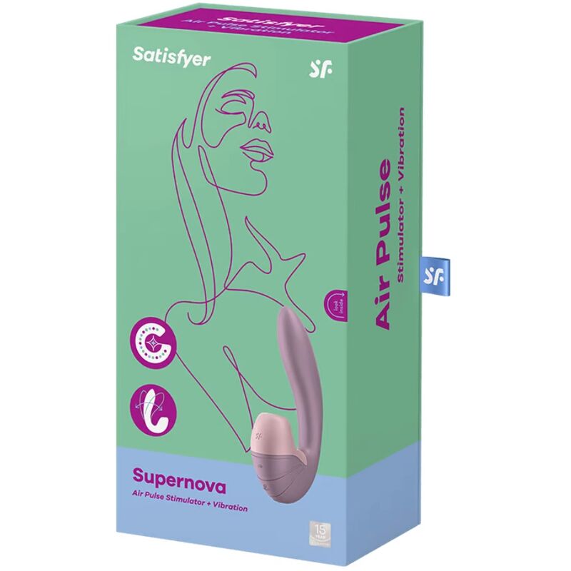 SATISFYER - SUPERNOVA vibromasseur par air pulsé clitoris et point G