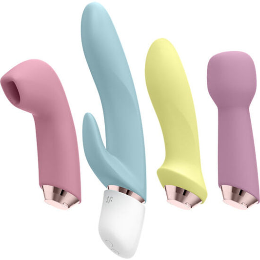 SATISFYER - les 4 fantastiques, ensemble vibromasseur et par air pulsé