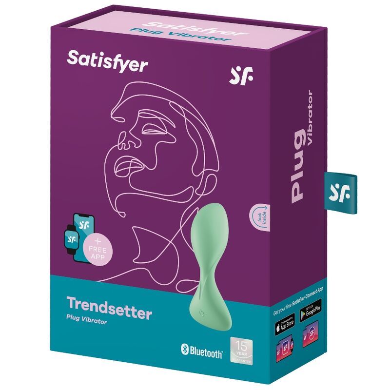 SATISFYER - TRENDSTTER plug anal vibrant avec appli