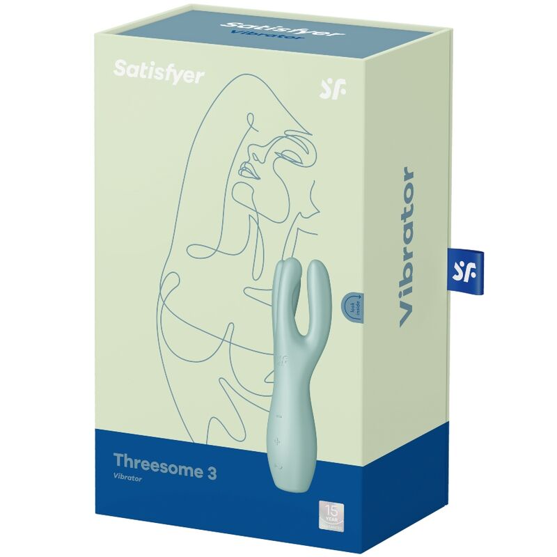 SATISFYER - THREESOME3 vibromasseur clitoris et lèvres