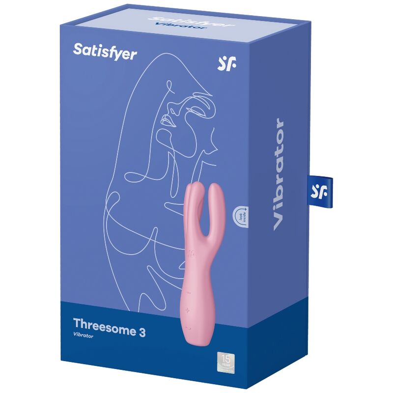 SATISFYER - THREESOME3 vibromasseur clitoris et lèvres