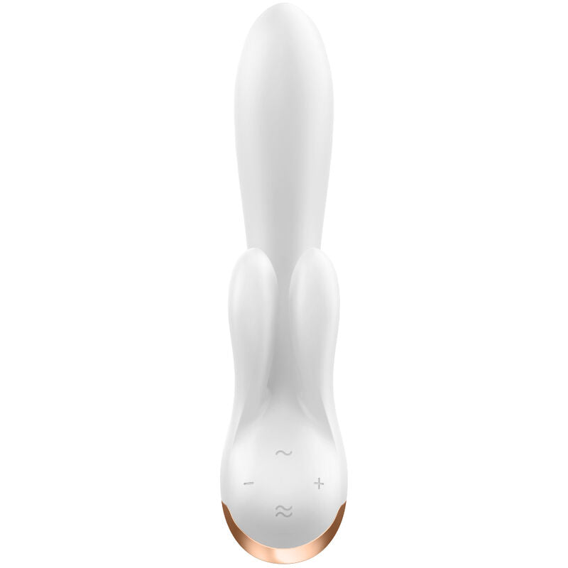 SATISFYER - DOUBLEFLEX vibromasseur lapin flexible avec appli