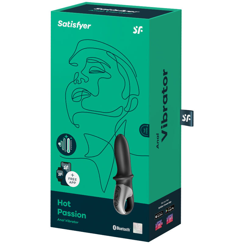 SATISFYER - vibromasseur avec appli anal HOT PASSION noir