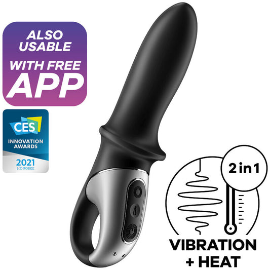 SATISFYER - vibromasseur avec appli anal HOT PASSION noir