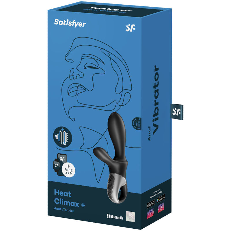 SATISFYER – HEAT CLIMAX vibromasseur anal noir avec appli