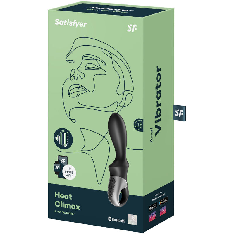 SATISFYER - vibromasseur avec appli anal HEAT CLIMAX noir