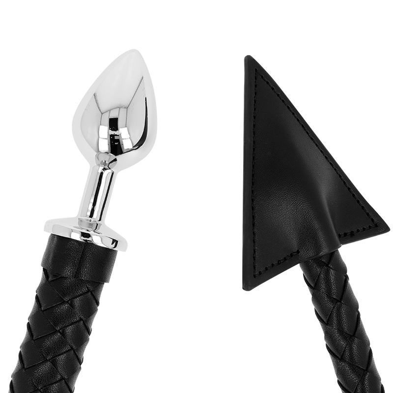 OHMAMA FETISH queue du diable cuir & métal plug anal 7 cm