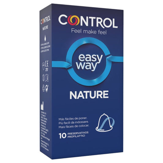 CONTROL - PRÉSERVATIFS NATURE EASYWAY FACILITE L'ENFILAGE 10 UNITÉS