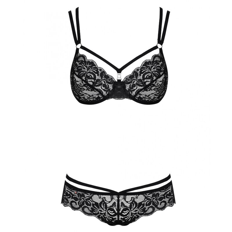 OBSESSIVE - 860 ensemble lingerie sensuel deux pièces noir