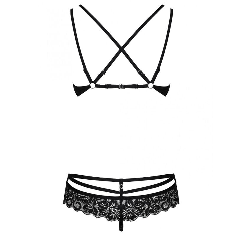 OBSESSIVE - 860 ensemble lingerie sensuel deux pièces noir