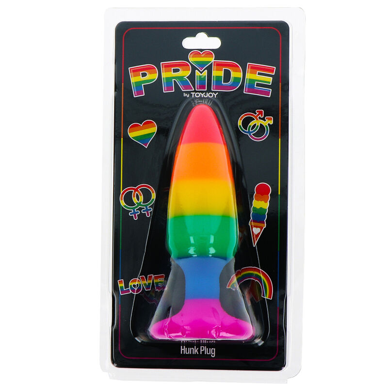 PRIDE - drapeau lgbt plug hunk 10.5 cm