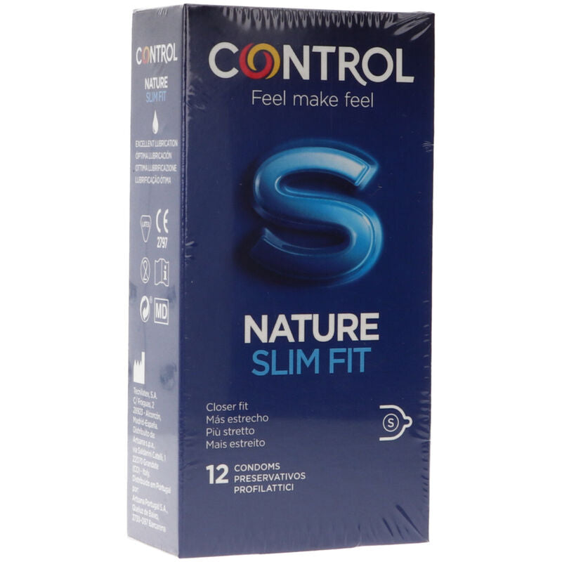 CONTROL - PRÉSERVATIFS NATURE SLIM FIT 12 UNITÉS