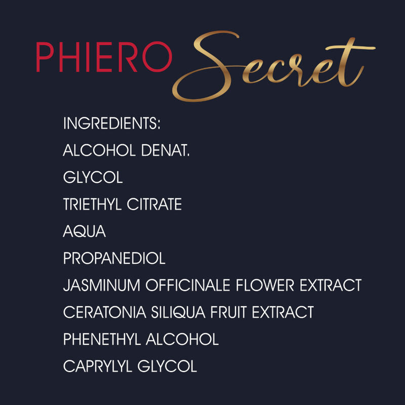 500 COSMETICS - PHIERO SECRET COMBINAISON NATURELLE SANS ODEUR D'HORMONES SEXUELLES FÉMININES 15 ML