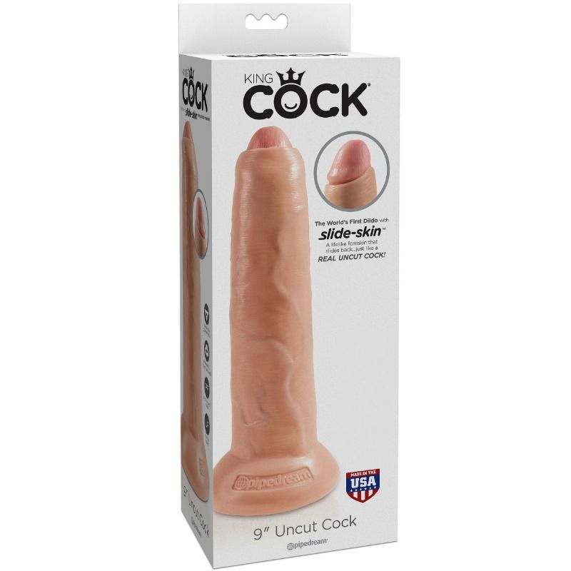 KING COCK - gode réaliste peau coulissantee 23 cm