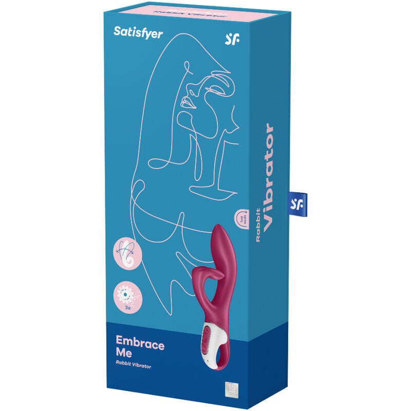 SATISFYER - EMBRACE ME vibromasseur lapin flexible point G et clitoris