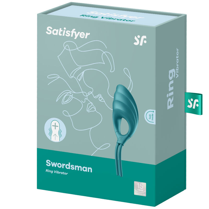 SATISFYER - SWORDSMAN anneau pénien vibrant avec stimulation clitoris