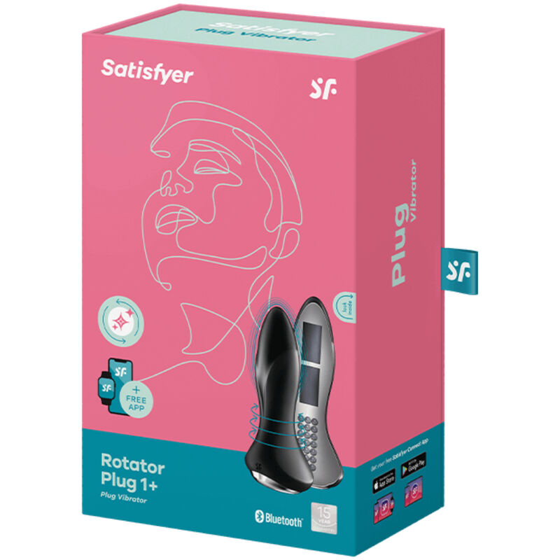 SATISFYER – PLUG1+ plug anal rotatif vibrant avec appli