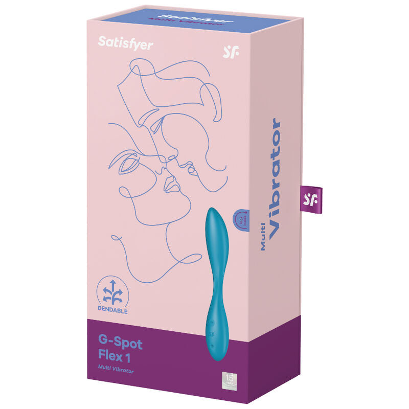 SATISFYER - vibromasseur multi du point G flex 1 bleu