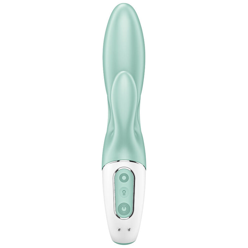 SATISFYER - AIR PUMP BUNNY 5+ vibromasseur gonflable avec appli vert