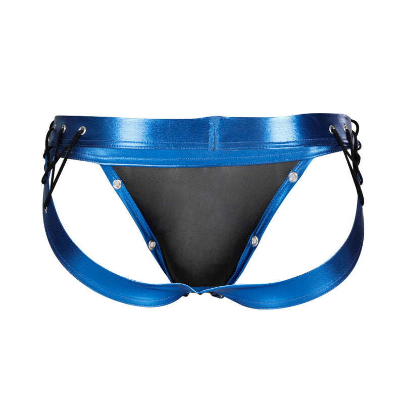 CUT4MEN - JOCKSTRAP DESIRE CUIRETTE BLEU L