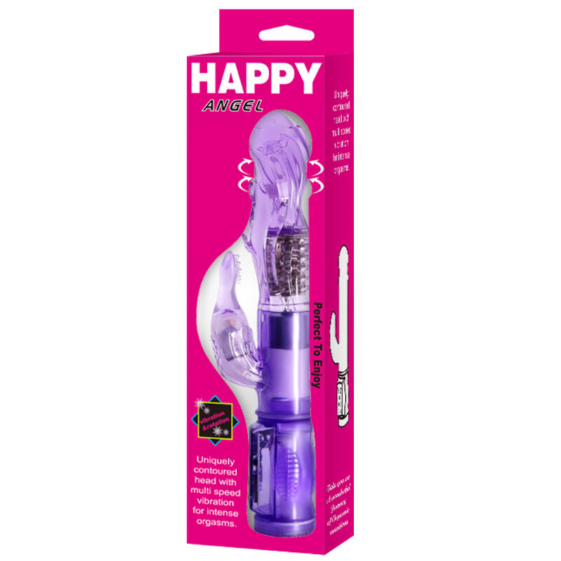 BAILE – HAPPYANGEL mini vibromasseur lapin avec rotation violet