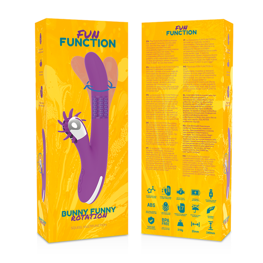 FUN FUNCTION – vibromasseur lapin avec rotation BUNNY FUNNY WAVE 2.0