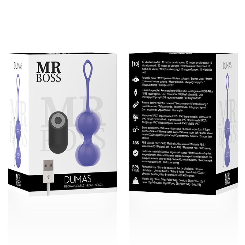 MR. BOSS – DUMAS boules de Geisha vibrantes télécommandé