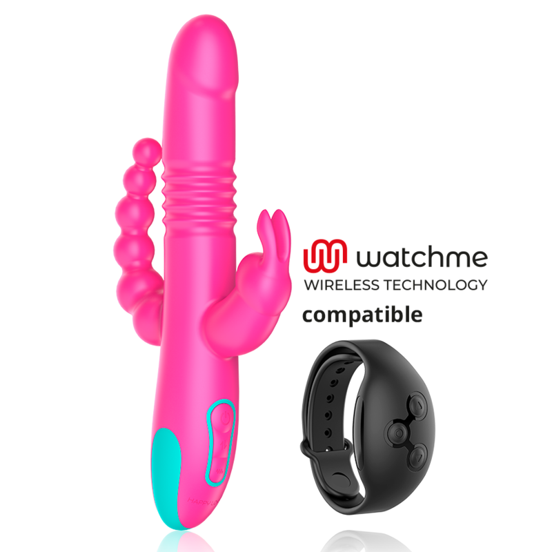 HAPPY LOKY - DONALD triple stimulation : anal, du point G & clitoris compatible WATCHME