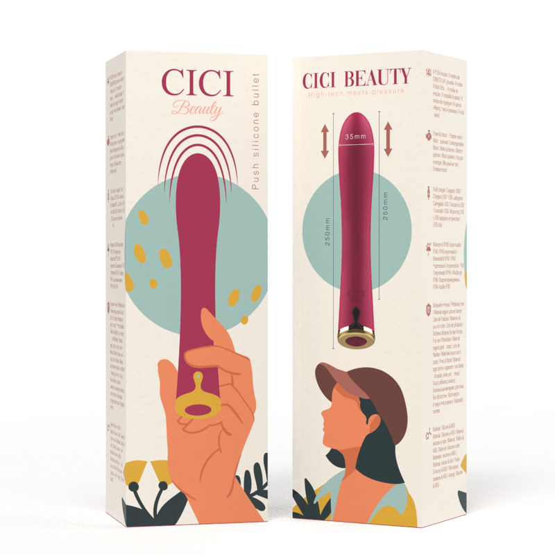 CICI BEAUTY - premium mini vibromasseur en silicone