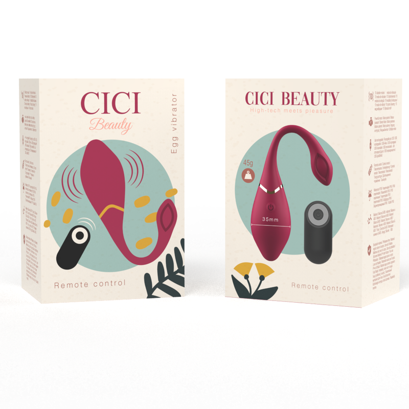 CICI BEAUTY - premium silicone oeuf vibrant télécommandé