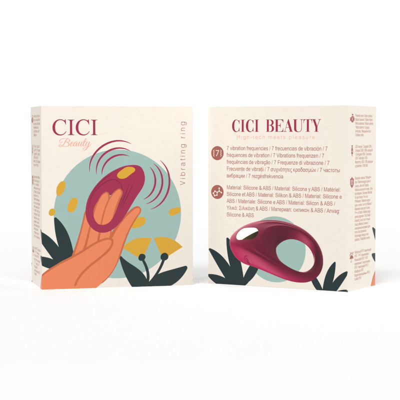 CICI BEAUTY - anneau pénien vibrant en silicone premium