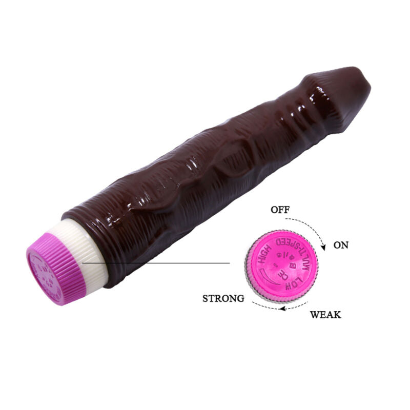 BAILE - vibromasseur WAVES OF PLEASURE 23 cm marron