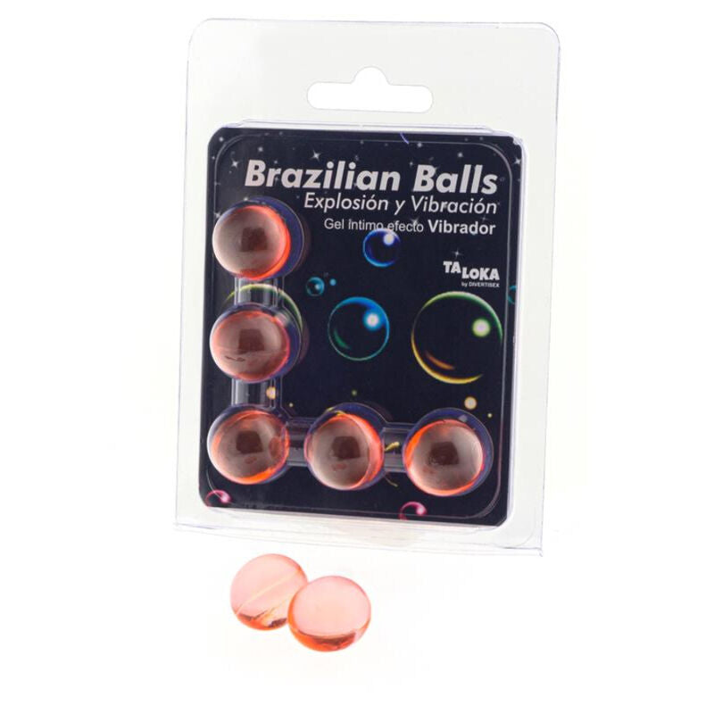 TALOKA - 5 BALLES BRÉSILIENNES GEL EXCITANT EFFET VIBRANT