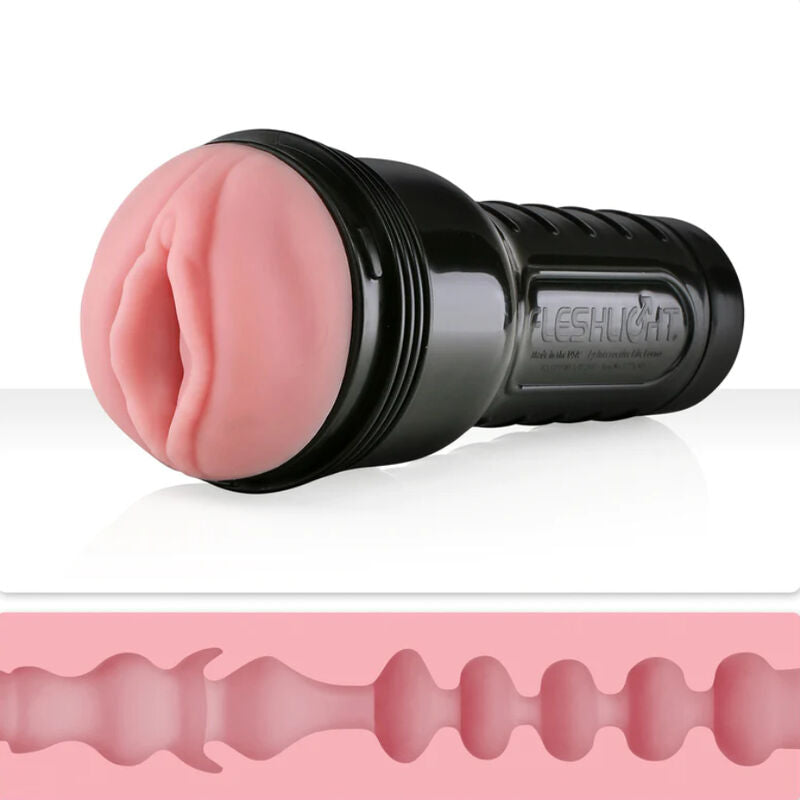 FLESHLIGHT - masturbateur rose en forme de vagin LADY MINI-LOTUS