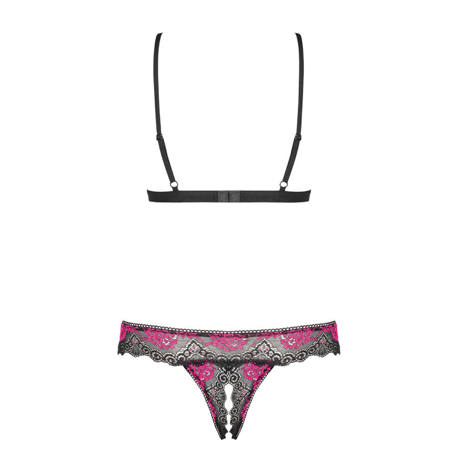 OBSESSIVE - SOUTIEN-GORGE ET STRING TULIA SANS CROCHET L/XL