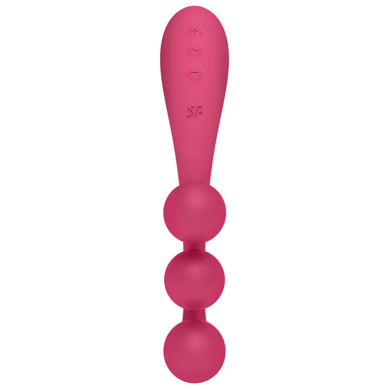 SATISFYER - vibromasseur multi TRI BALL 1 rouge