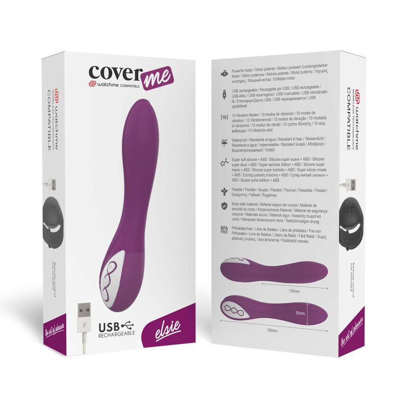 COVERME – vibromasseur rechargeable ELSIE compatible WATCHME