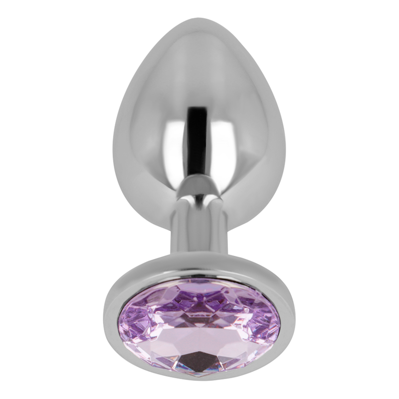 OHMAMA - plug anal avec cristal violet 7 cm