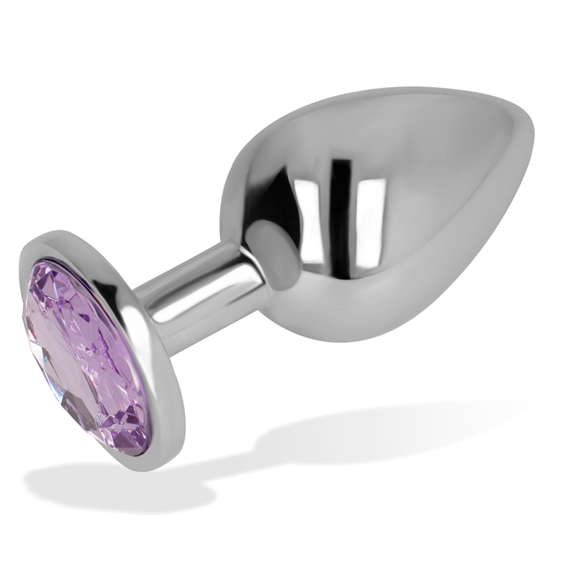 OHMAMA - plug anal avec cristal violet 7 cm