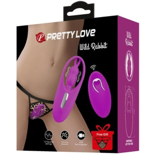 PRETTY LOVE – WILD RABBIT vibromasseur discret en culotte télécommandé violet