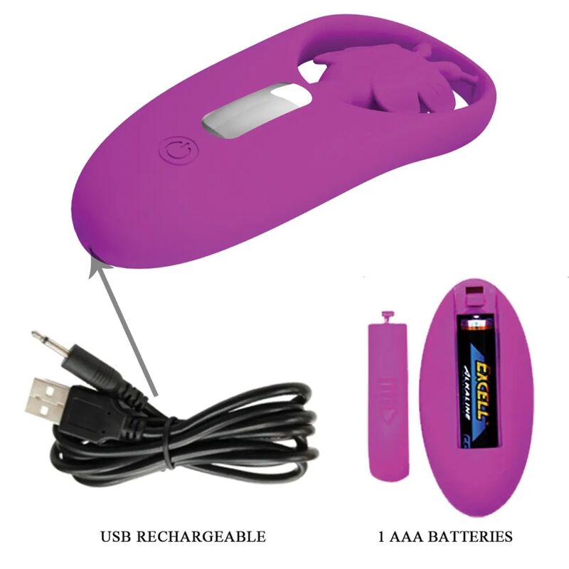 PRETTY LOVE - vibromasseur DANCING BUTTERFLY discret en culotte télécommandé violet