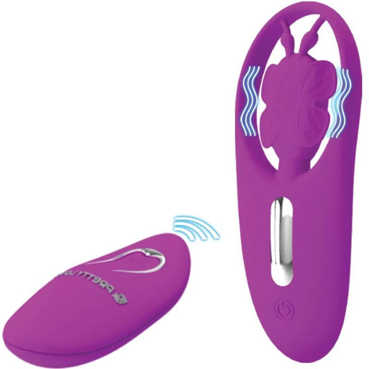 PRETTY LOVE - vibromasseur DANCING BUTTERFLY discret en culotte télécommandé violet