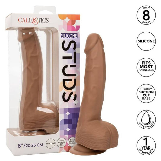 CALEXOTICS - CLOUS EN SILICONE 20.32 CM MARRON